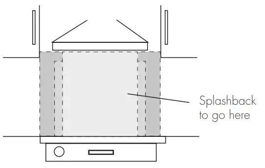 splashback Pre Drilled Glass Clear Copper Caps 600x750x6mm - fig 2