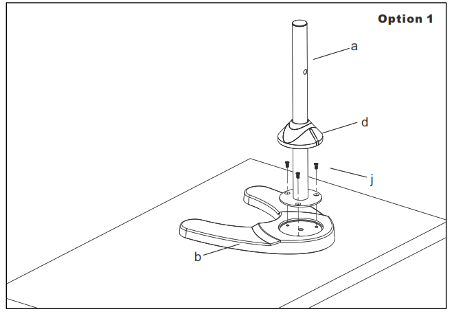 Kimex 015-1256 Desk Stand for 4 PC Monitors - 1