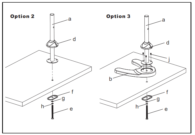 Kimex 015-1256 Desk Stand for 4 PC Monitors - 2