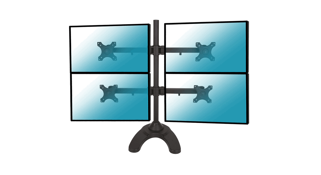 Kimex 015-1256 Desk Stand For 4 Pc Monitors Instruction Manual