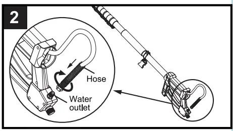 SURFACE MAXX SGY-PWA95 18-FT Pressure Washer Extension Wand assembling the telescoping wand