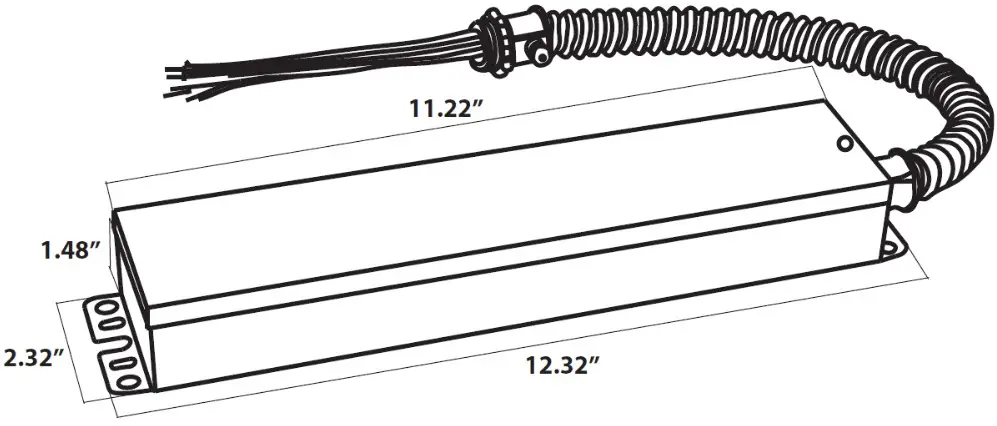 LEDone LED LOC EMDR Emergency Driver - MEASUREMENTS