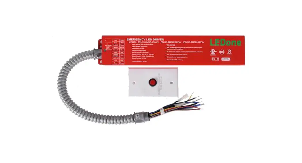 Ledone Led Loc-emdr Emergency Driver Series User Guide