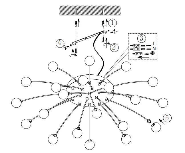 TRIO-641412107-Recessed-Ceiling-Light-Bullet-21x1,5W-1