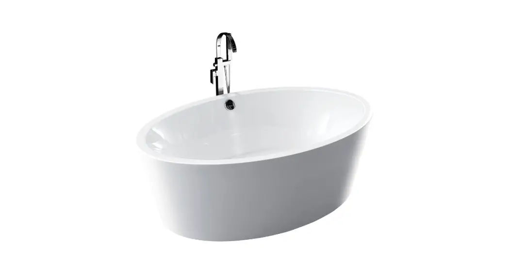 Kinwell Uckf-728 Acrylic Oval Center Drain Freestanding Soaking Bathtub Installation Guide
