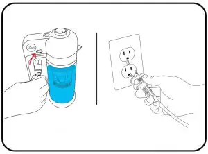 Plug the electrical power