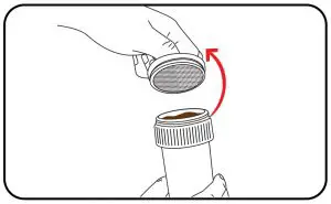 Dispose coffee grounds