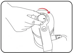 Rotate the Control Knob to CLEAN.