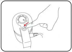 press the brew button to start cleaning process