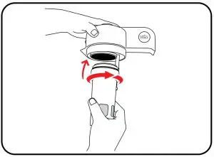 Attach filter basket on the control lid
