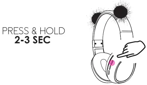 Justice JUS4000 Wireless Bluetooth Headphone - Figure 6