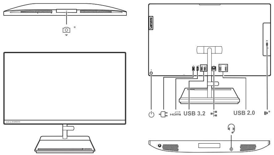 Lenovo V30a 22ITL Smart Monitor - 2