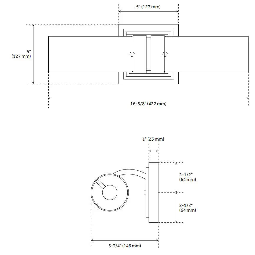 PARK HARBOR 939220 Como 2 Light Vanity Light Instructions - How to use