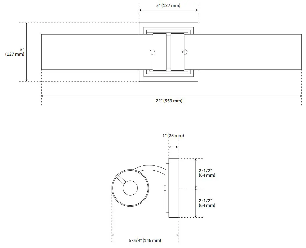 PARK HARBOR 939220 Como 2 Light Vanity Light Instructions - How to use