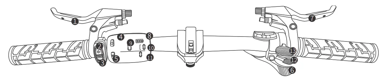 Fiido D12 Electric Bike - Bike Diagrams 1