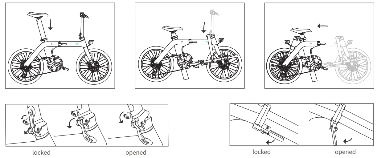 Fiido D12 Electric Bike - Folding Instructions