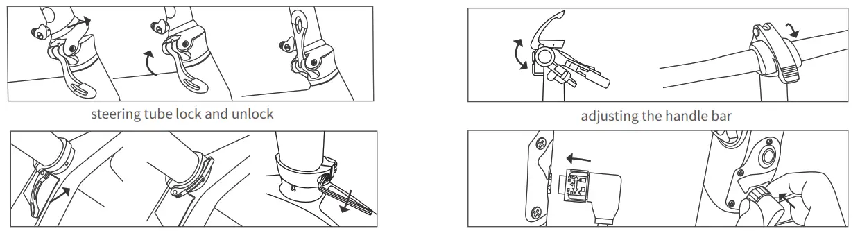 Fiido D12 Electric Bike - Unfolding Instructions 2