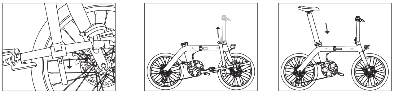 Fiido D12 Electric Bike - Unfolding Instructions