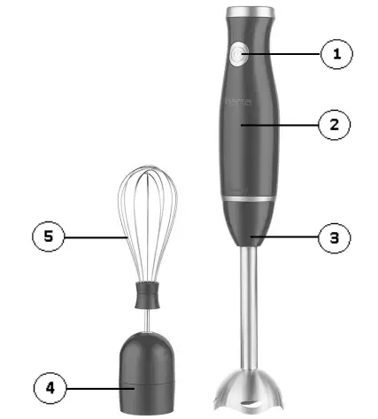 marta MT-1578 Hand Blender - Fig 1