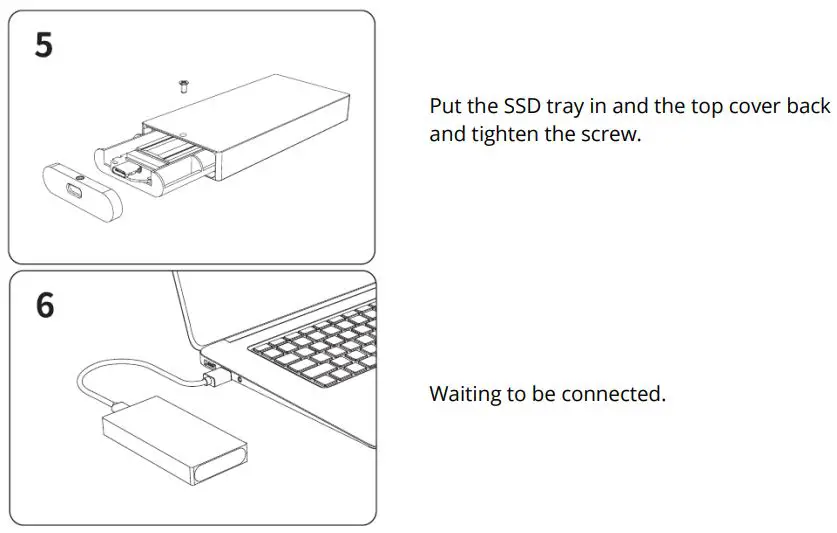 ORICO RGB Series M.2 SSD Enclosure User Manual - How to use