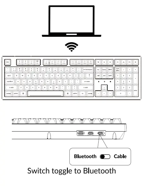 Keychron K10 Pro QMK VIA Wireless Mechanical Keyboard - Fig