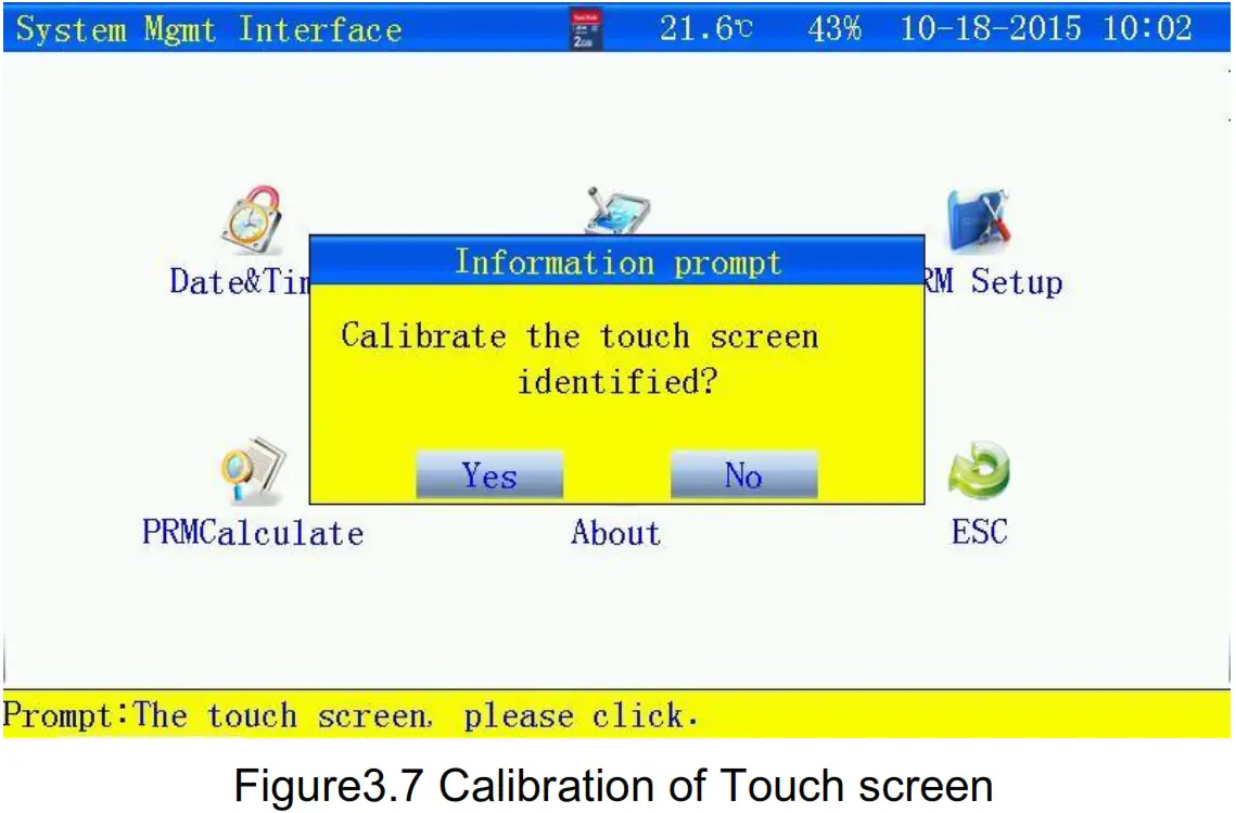 Huazheng HZFD 200 Battery Discharge Tester - Calibration of Touch screen