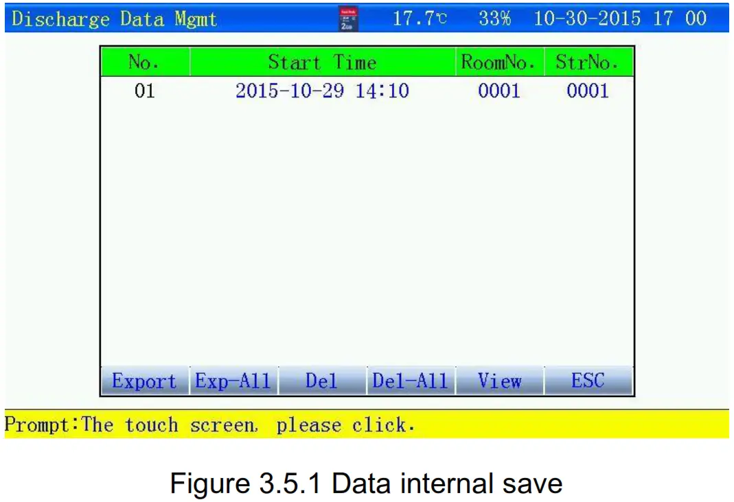 Huazheng HZFD 200 Battery Discharge Tester - Data internal save