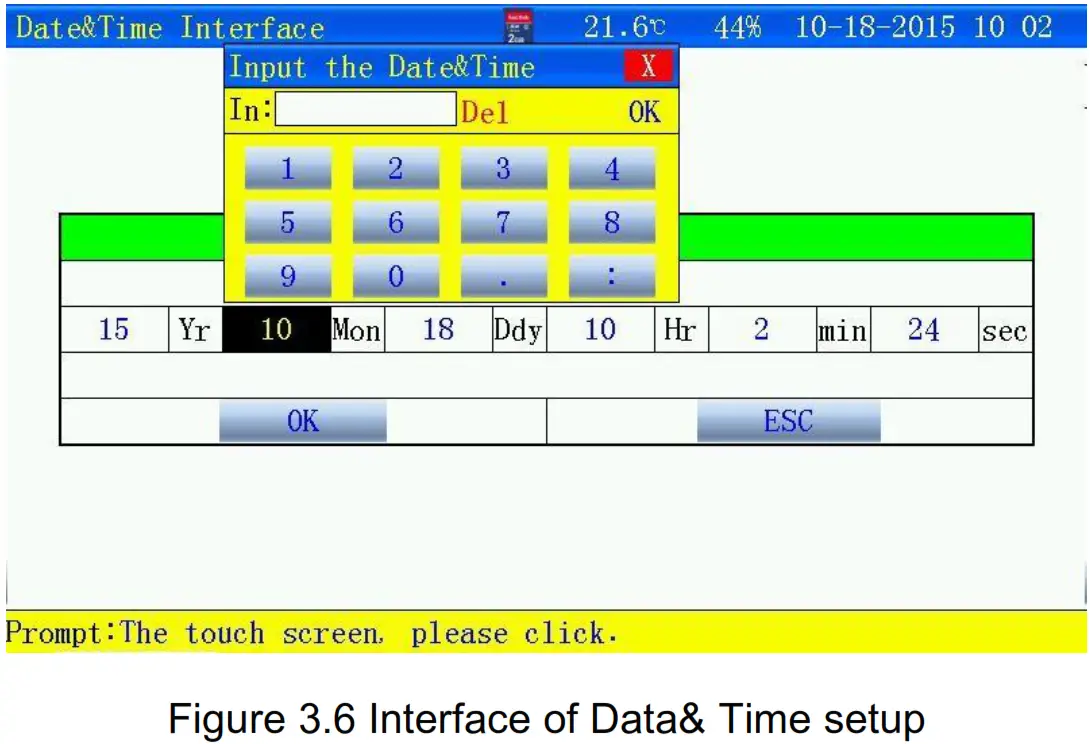 Huazheng HZFD 200 Battery Discharge Tester - Interface of Data