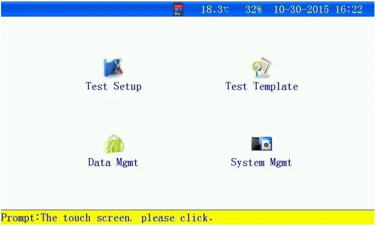Huazheng HZFD 200 Battery Discharge Tester - Parameters setup