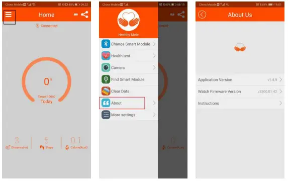 SKMEI 1542 Smart Watch-About (APP)
