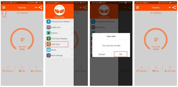 SKMEI 1542 Smart Watch- Clear data