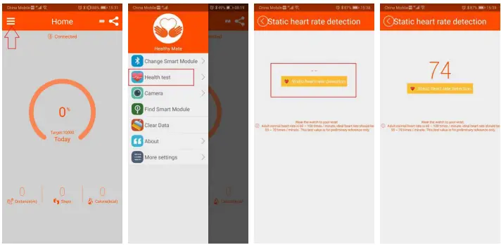 SKMEI 1542 Smart Watch-Health test
