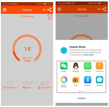 SKMEI 1542 Smart Watch-Sports sharing