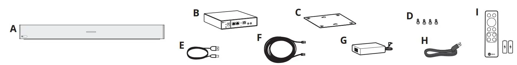 nureva HDL300 Audio Conferencing System User Guide - PACKAGE CONTENTS
