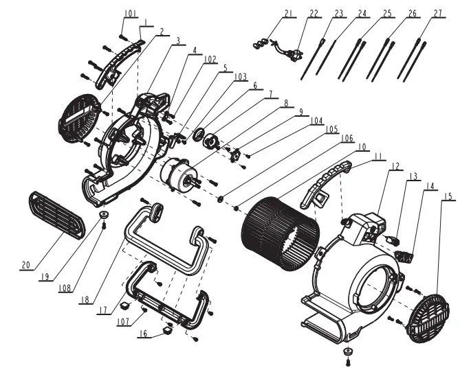 DEWALT DXAM 2260 600 Cfm Air Mover