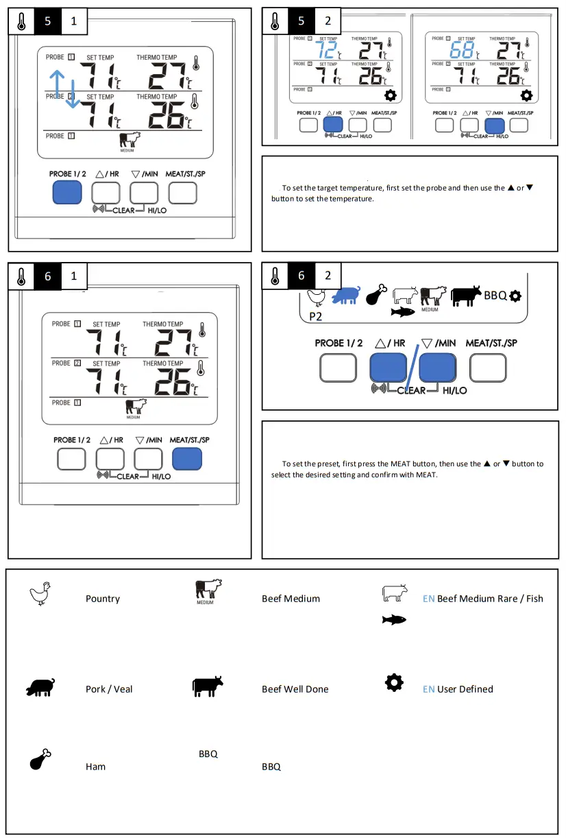 Westfalia 97 03 10 Grill and Meat Thermometer - package 2
