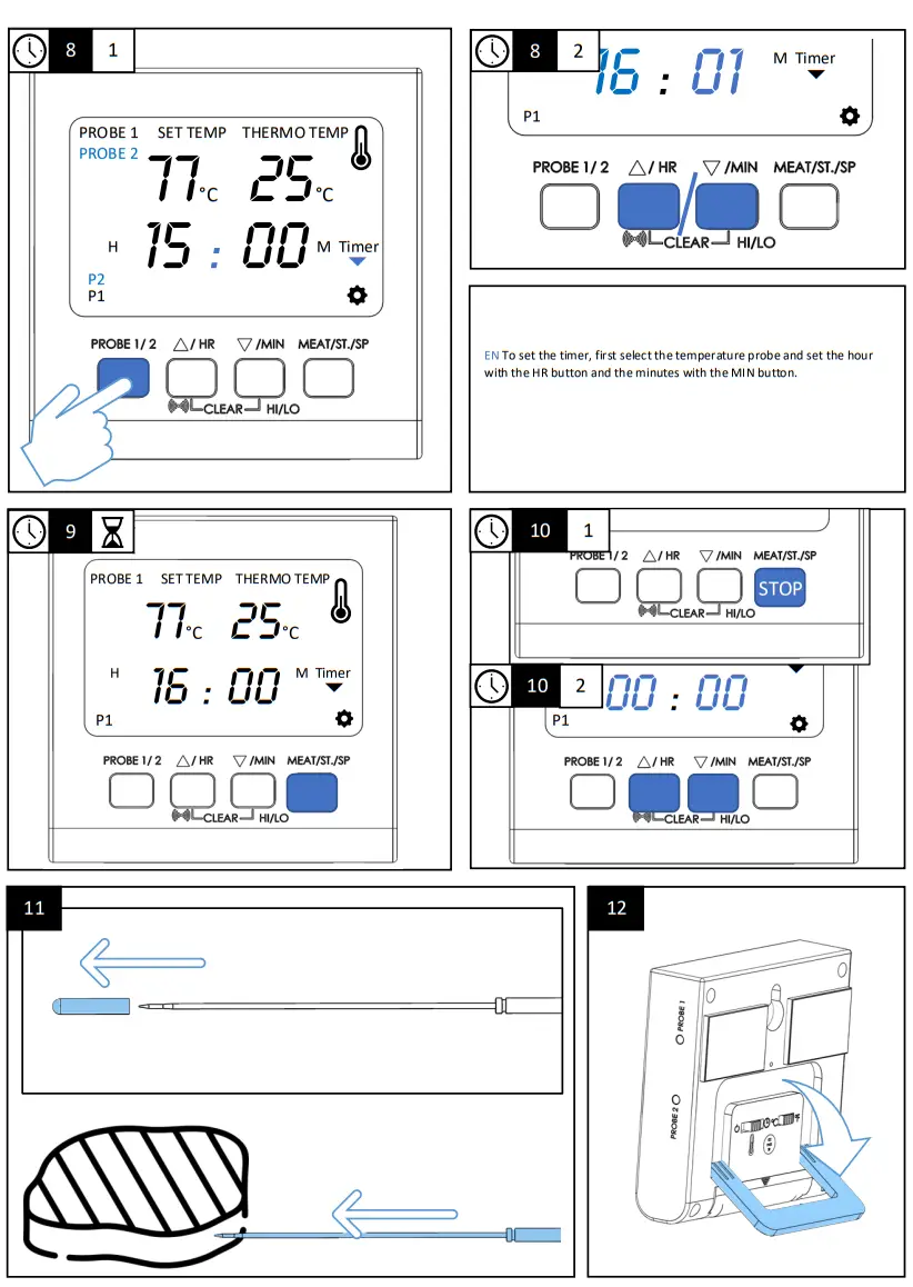 Westfalia 97 03 10 Grill and Meat Thermometer - package 4