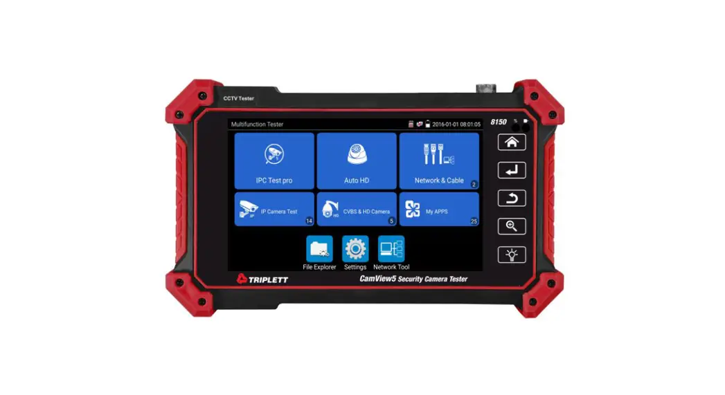 Triplett 8150 Camview Ip Pro 5 Inch 8mp Security Camera Tester User Manual