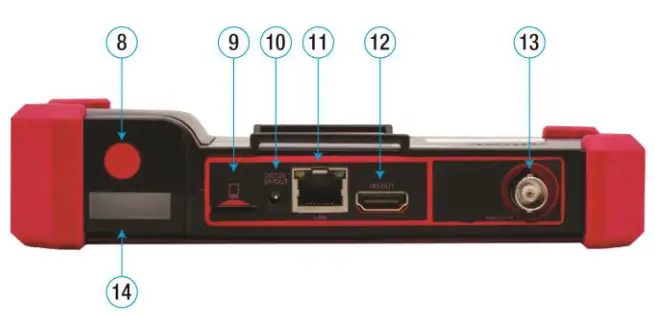 TRIPLETT 8150 CamView IP Pro 5 Inch 8MP Security Camera Tester - Top interface