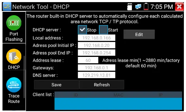 TRIPLETT 8150 CamView IP Pro 5 Inch 8MP Security Camera Tester - setting16