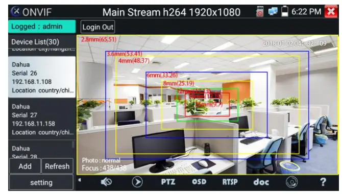 TRIPLETT 8150 CamView IP Pro 5 Inch 8MP Security Camera Tester - setting2