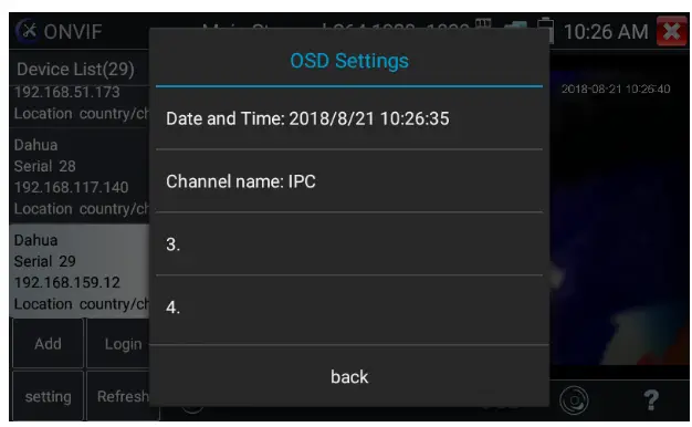 TRIPLETT 8150 CamView IP Pro 5 Inch 8MP Security Camera Tester - setting3