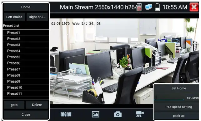 TRIPLETT 8150 CamView IP Pro 5 Inch 8MP Security Camera Tester - setting5