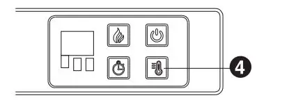 TURBRO Suburbs TS25 Electric Fireplace Stove - USING THE HEATER CONTROL