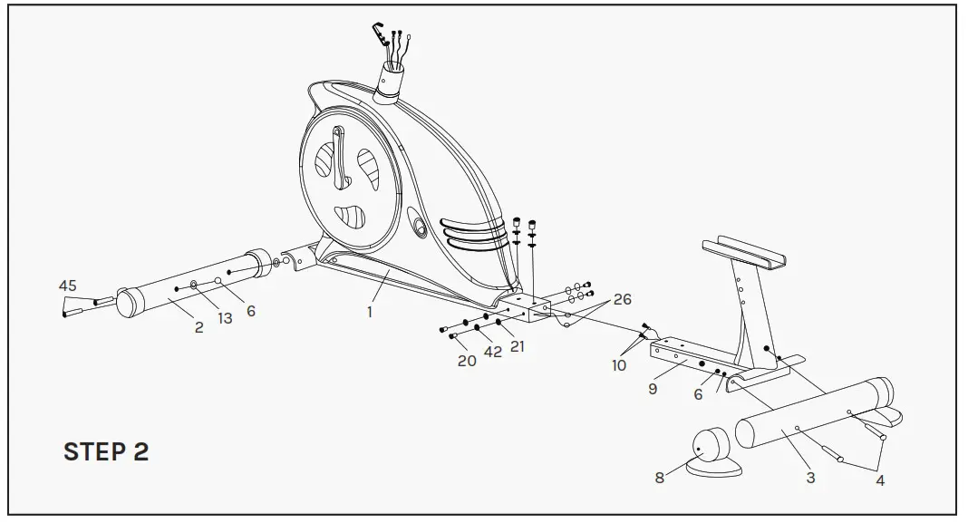 LSG RB-2 Recumbent Bike -STEP 2