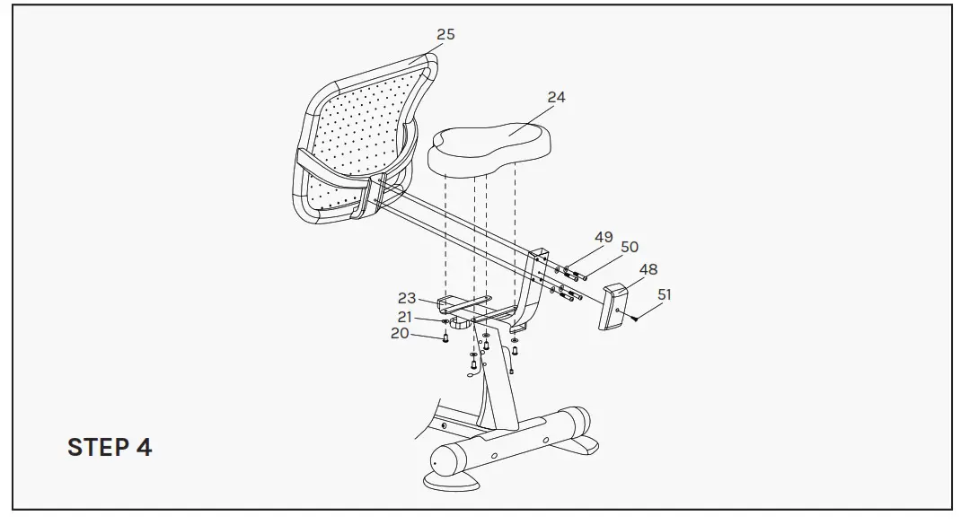 LSG RB-2 Recumbent Bike -STEP 4