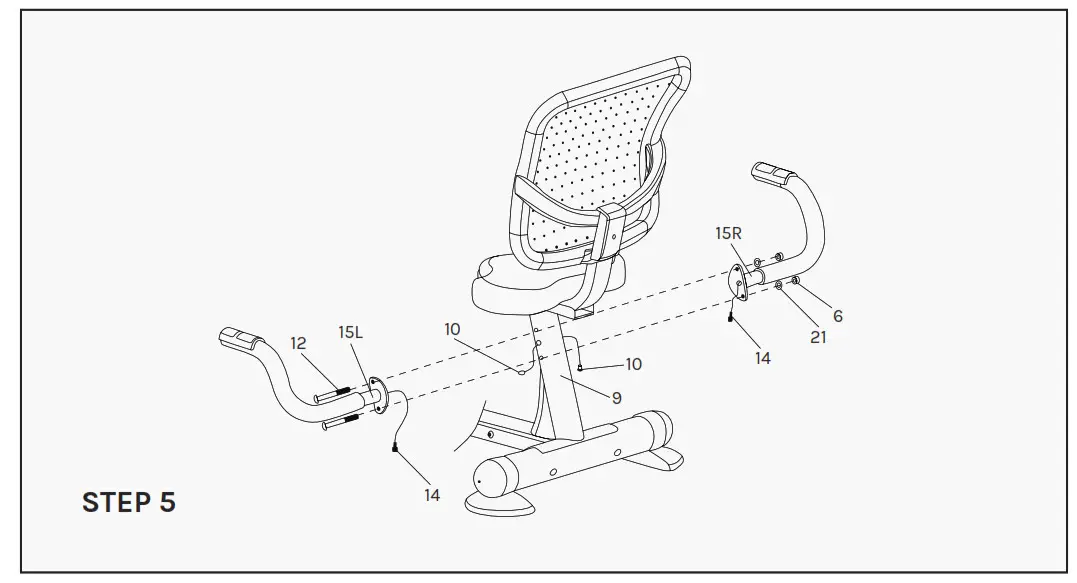 LSG RB-2 Recumbent Bike -STEP 5