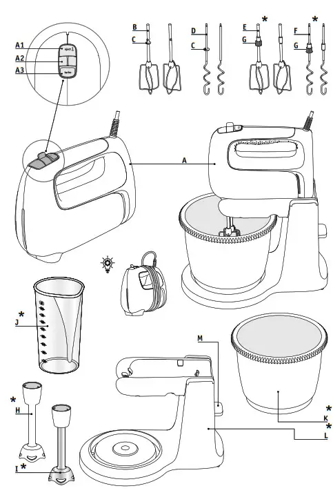 Moulinex Handmixer Prep' Mix HM462110 - icon