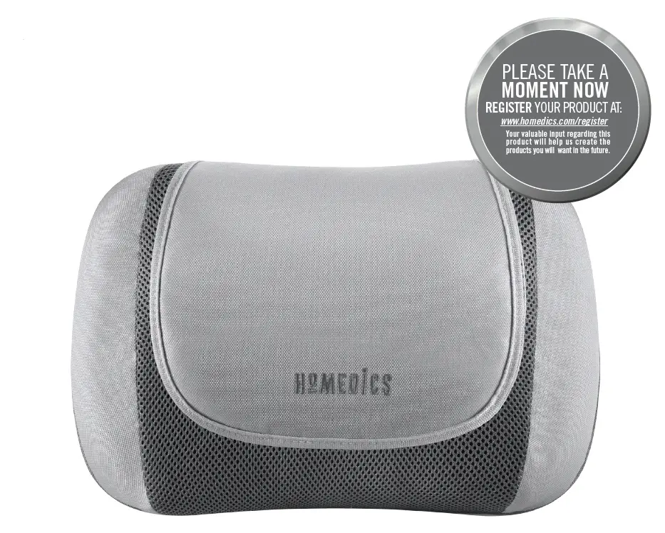 Homedics Sp-125h Massage Pro Instruction Manual And Warranty Information