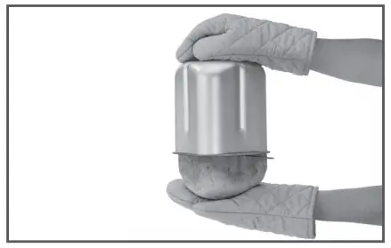 hold the bottom of the bread pan